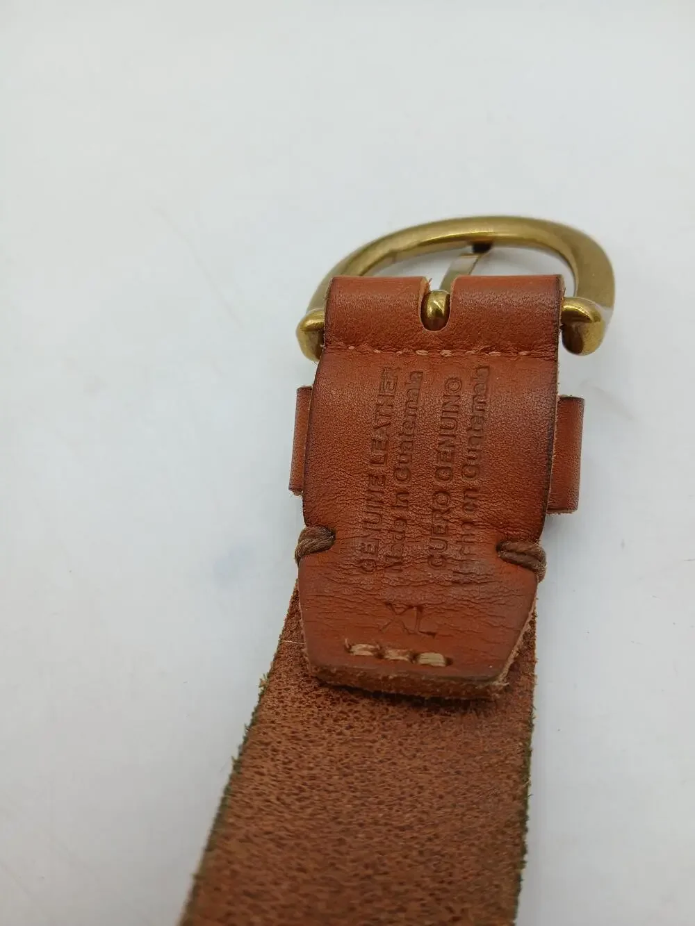Brown Genuine Leather Belt Mens XL 45